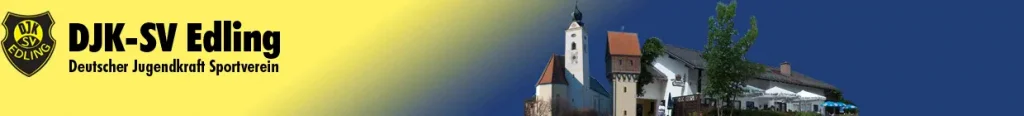 Banner der offiziellen Vereinskollektion des DJK-SV Edling von ERIMA